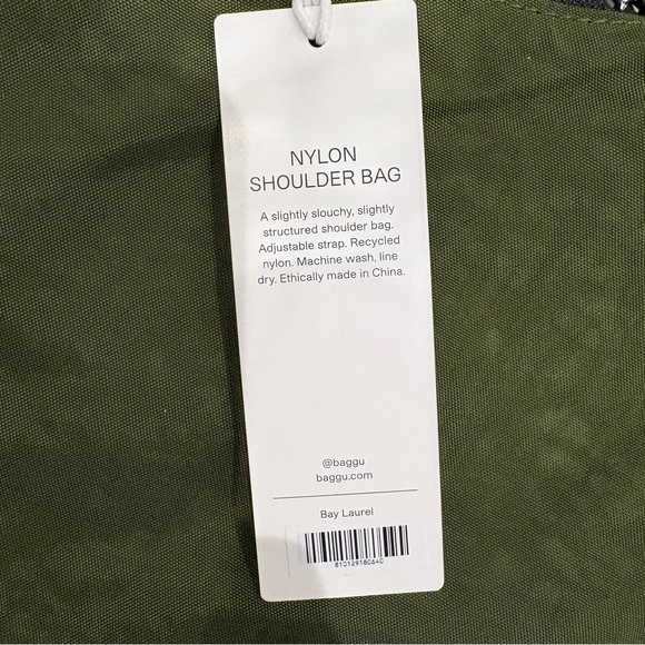 NWT Baggu Nylon Shoulder Bag - Bay Laurel - Picture 7 of 8